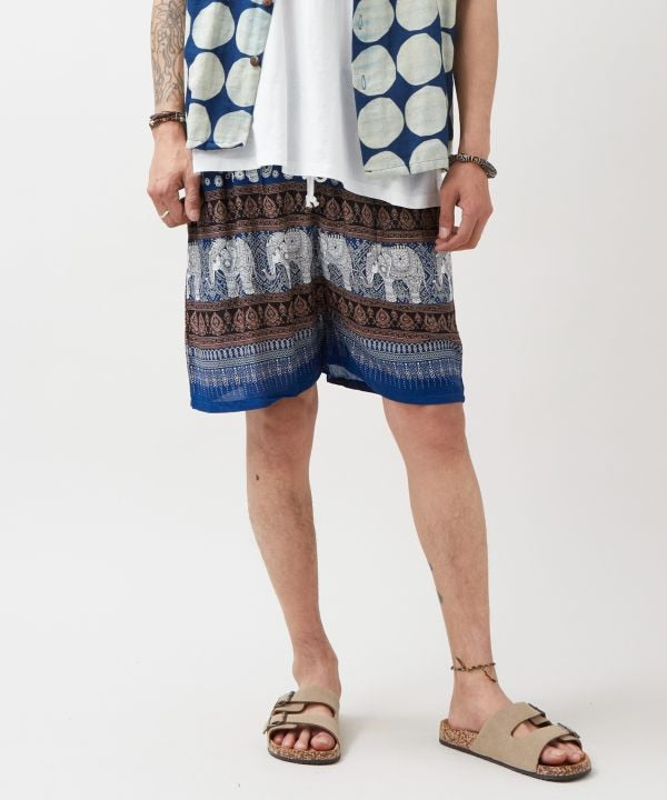 Thai Elephant Rayon Shorts