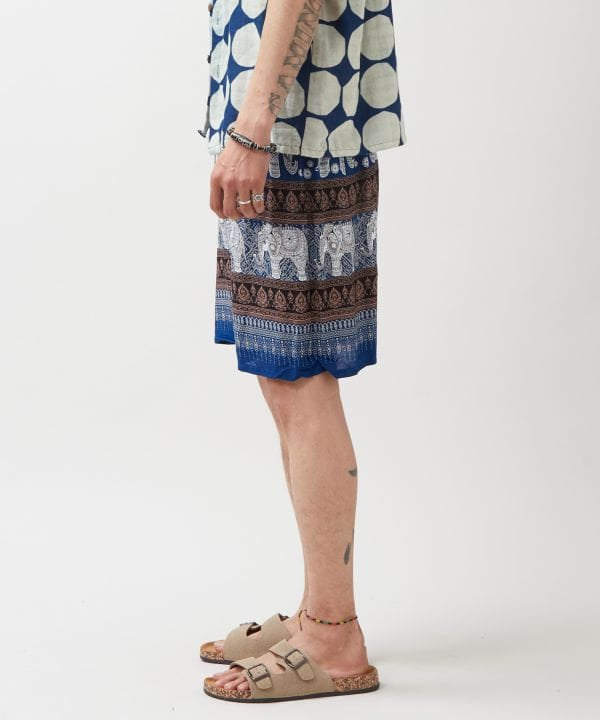Thai Elephant Rayon Shorts