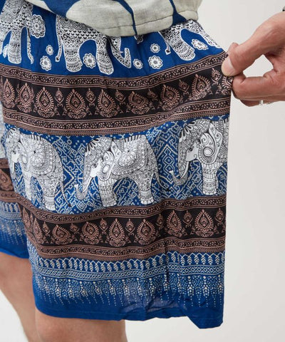 Thai Elephant Rayon Shorts
