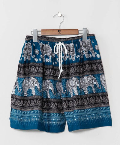 Thai Elephant Rayon Shorts