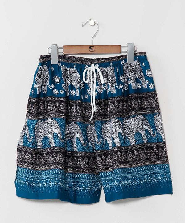 Thai Elephant Rayon Shorts