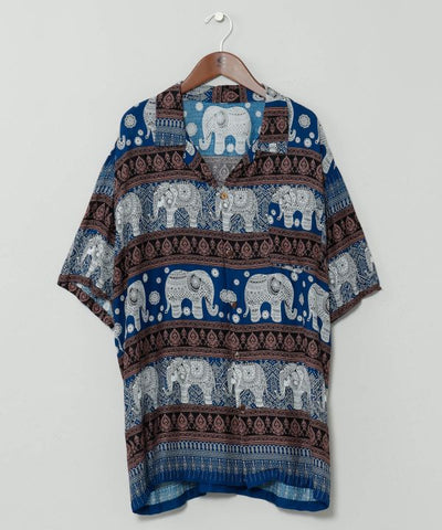 Thai Elephant Rayon Shirt