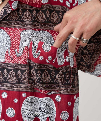 Thai Elephant Rayon Shirt