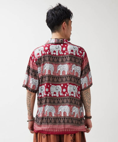 Thai Elephant Rayon Shirt