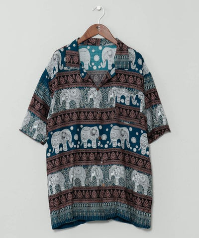 Thai Elephant Rayon Shirt