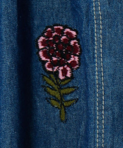 Embroidered Balloon Denim Pants by AMINA - Ametsuchi