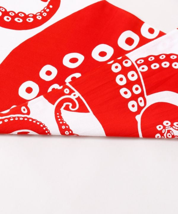 Tenugui Towel - Lucky Octopus 蛸 多幸 by Kaya - Ametsuchi