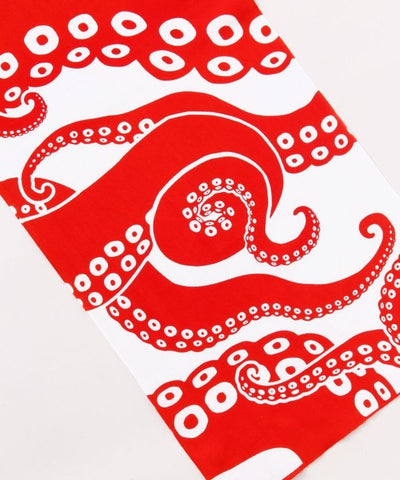 Tenugui Towel - Lucky Octopus 蛸 多幸 by Kaya - Ametsuchi