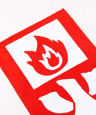 Tenugui Towel - Retro Fire Sign 火の用心 by Kaya - Ametsuchi