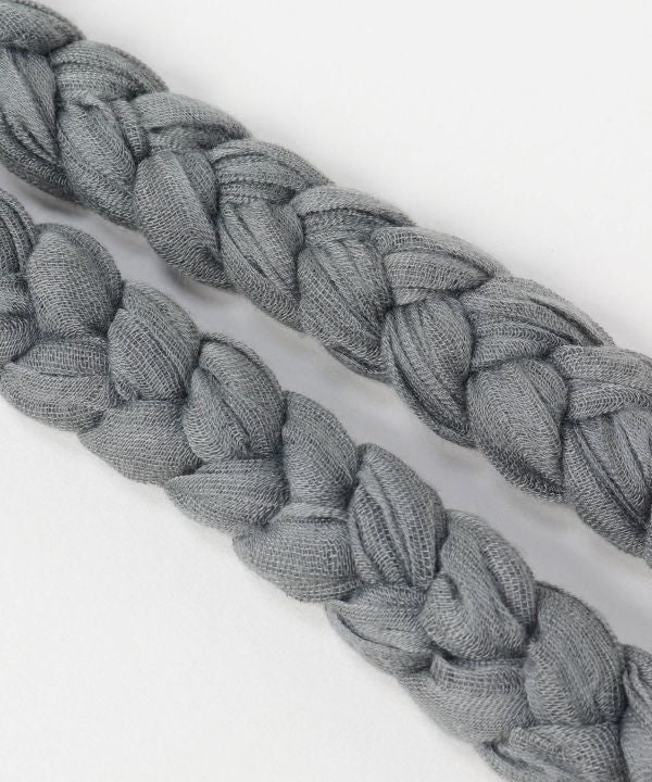 Braided Tassel Crinkle Stole by AMINA - Ametsuchi