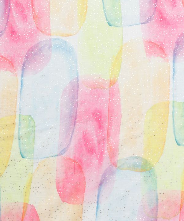 Watercolor Print Lightweight Stole by AMINA - Ametsuchi