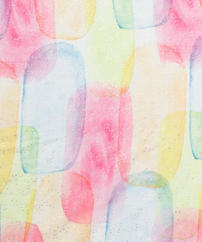 Watercolor Print Lightweight Stole by AMINA - Ametsuchi