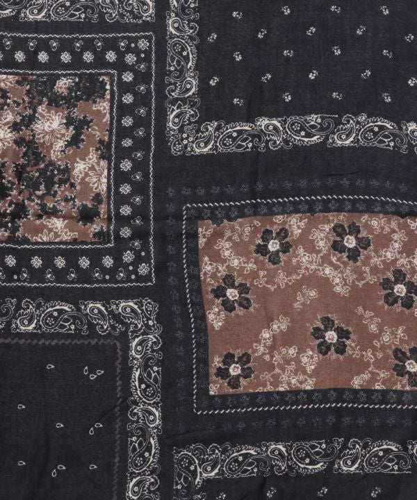 Vintage Bandana Patchwork Stole by AMINA - Ametsuchi