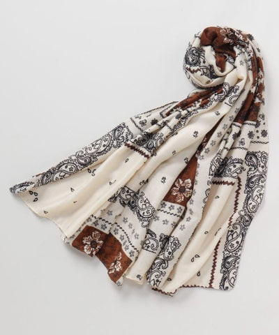 Vintage Bandana Patchwork Stole by AMINA - Ametsuchi