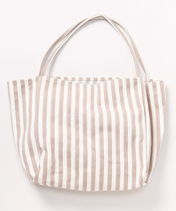 Striped Everyday Tote Bag by AMINA - Ametsuchi