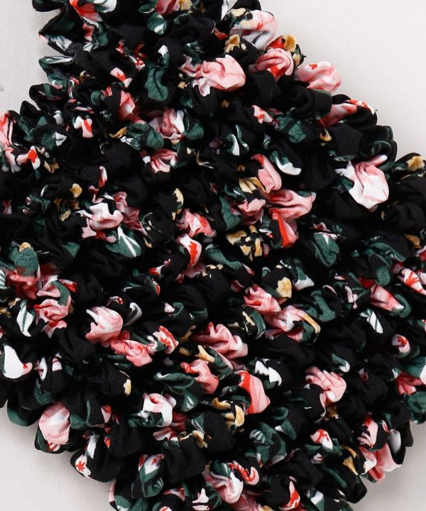 Floral Shirred Mini Bag by AMINA - Ametsuchi