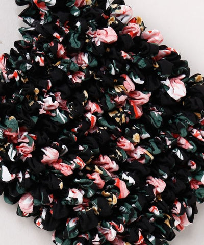 Floral Shirred Mini Bag by AMINA - Ametsuchi