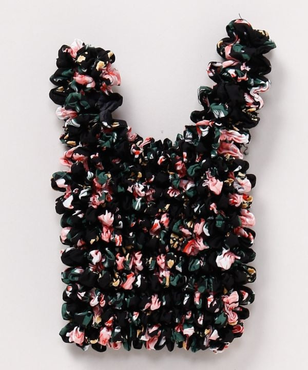 Floral Shirred Mini Bag by AMINA - Ametsuchi