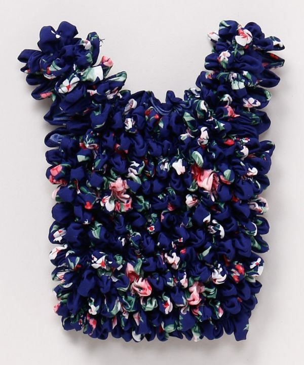 Floral Shirred Mini Bag by AMINA - Ametsuchi