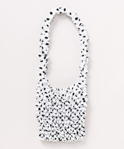 Stretch Shirred Mini Bag by AMINA - Ametsuchi
