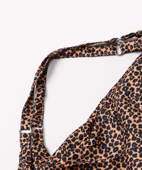 Leopard Print Round Bag by AMINA - Ametsuchi