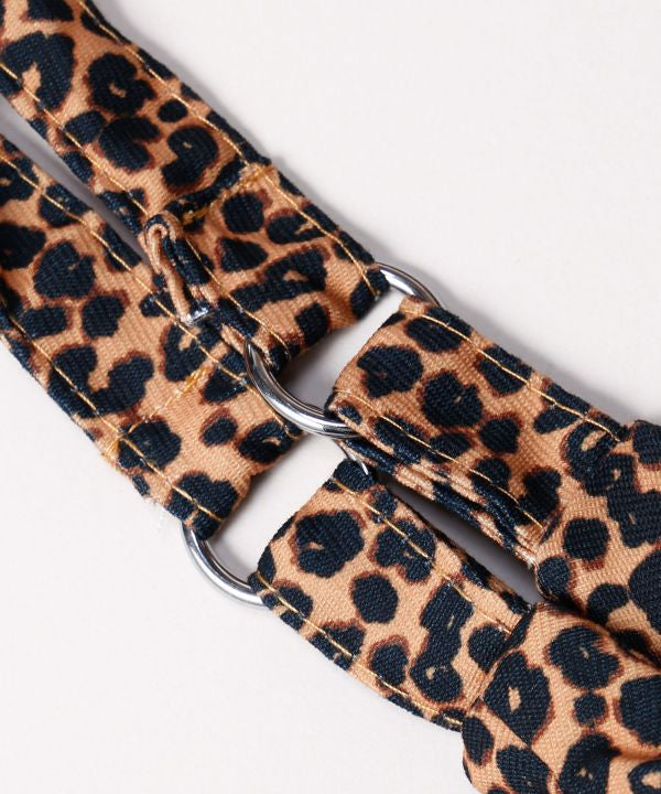 Leopard Print Round Bag by AMINA - Ametsuchi