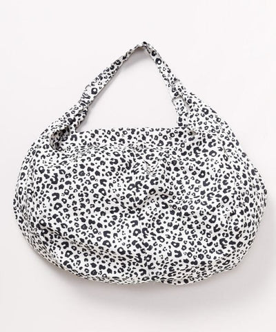 Leopard Print Round Bag by AMINA - Ametsuchi