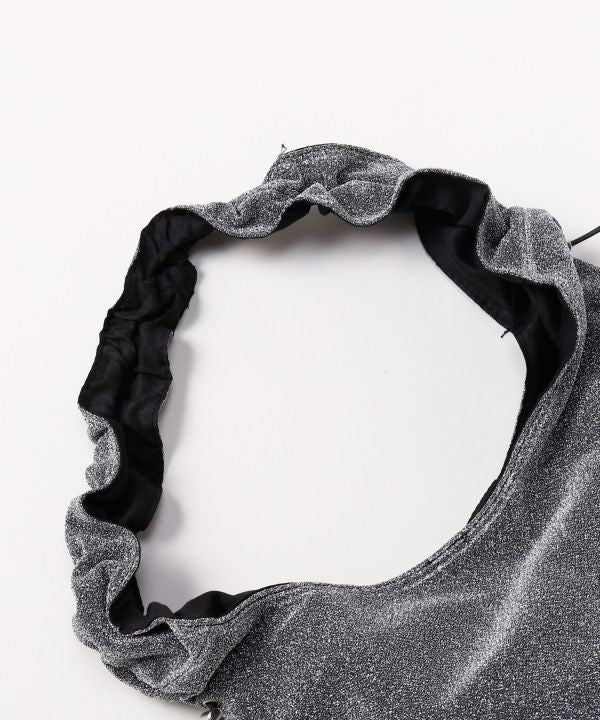 Gathered Handle Handbag by AMINA - Ametsuchi