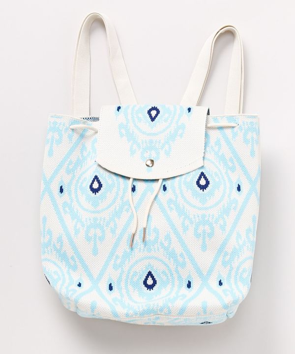 Geometric Pattern Shoulder Bag by AMINA - Ametsuchi