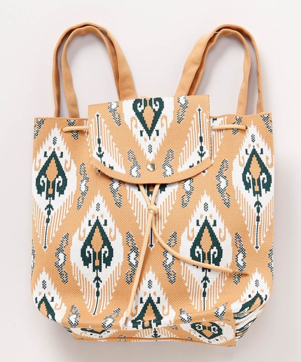 Geometric Pattern Shoulder Bag by AMINA - Ametsuchi