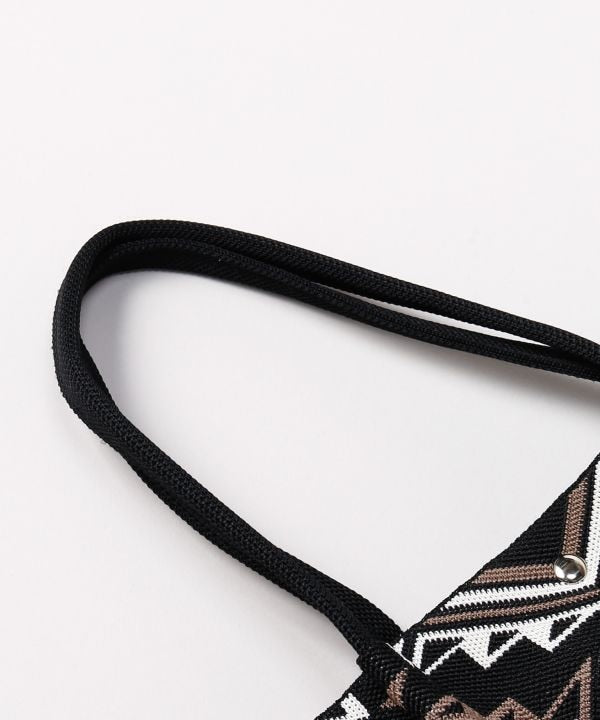 Geometric Print Tote Bag by AMINA - Ametsuchi