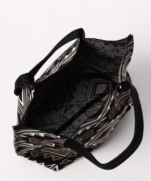 Geometric Print Tote Bag by AMINA - Ametsuchi