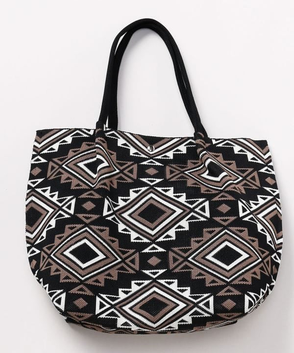 Geometric Print Tote Bag