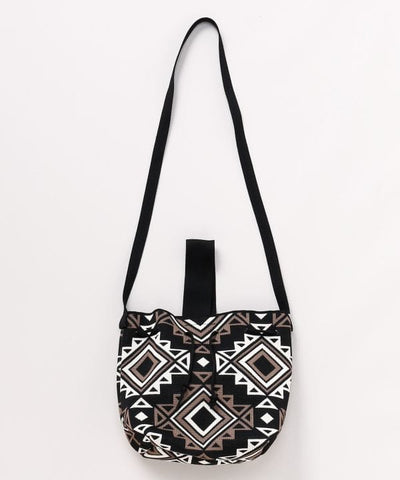 Mixed Pattern Shoulder Bag by AMINA - Ametsuchi