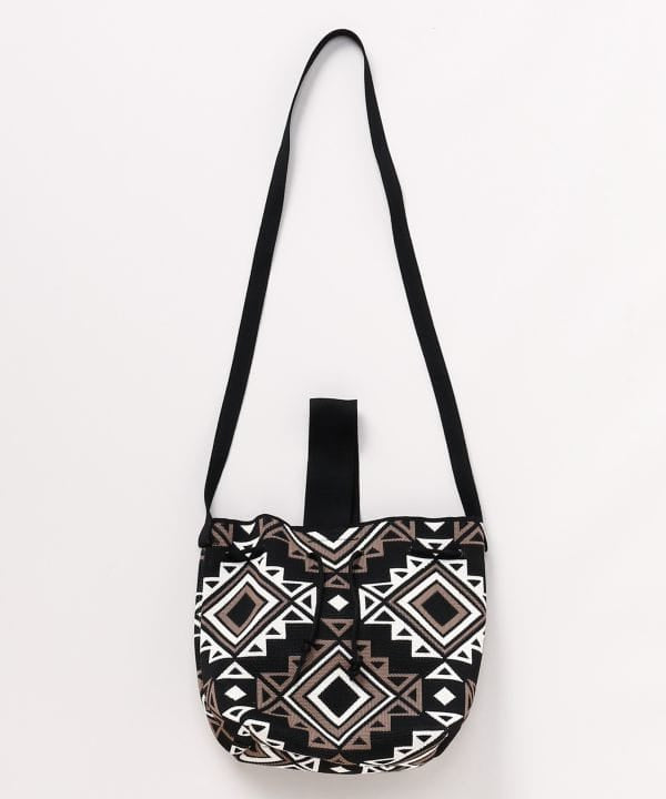 Mixed Pattern Shoulder Bag by AMINA - Ametsuchi