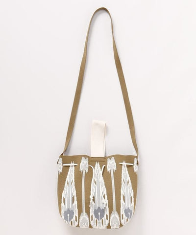 Mixed Pattern Shoulder Bag by AMINA - Ametsuchi