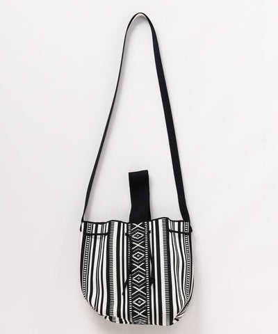 Mixed Pattern Shoulder Bag by AMINA - Ametsuchi