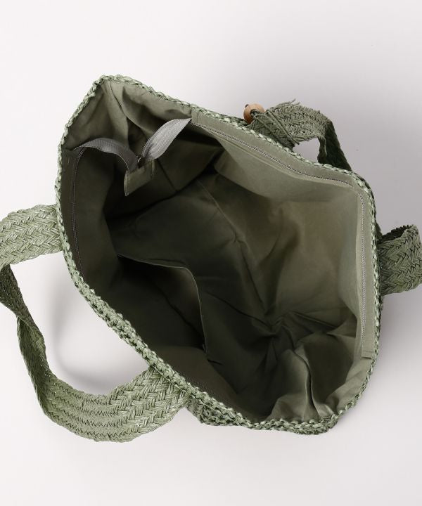 Woven Tassel Tote Bag by AMINA - Ametsuchi
