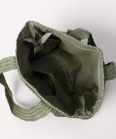 Woven Tassel Tote Bag by AMINA - Ametsuchi