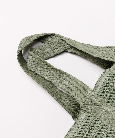 Woven Tassel Tote Bag by AMINA - Ametsuchi