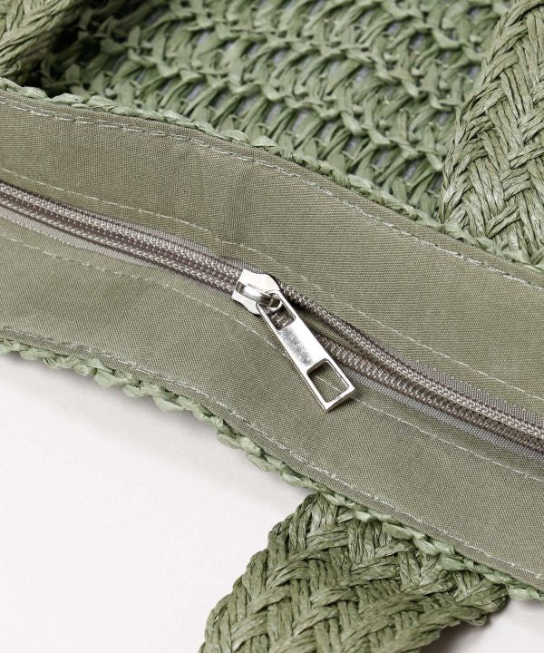 Woven Tassel Tote Bag by AMINA - Ametsuchi