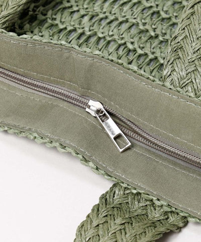 Woven Tassel Tote Bag by AMINA - Ametsuchi