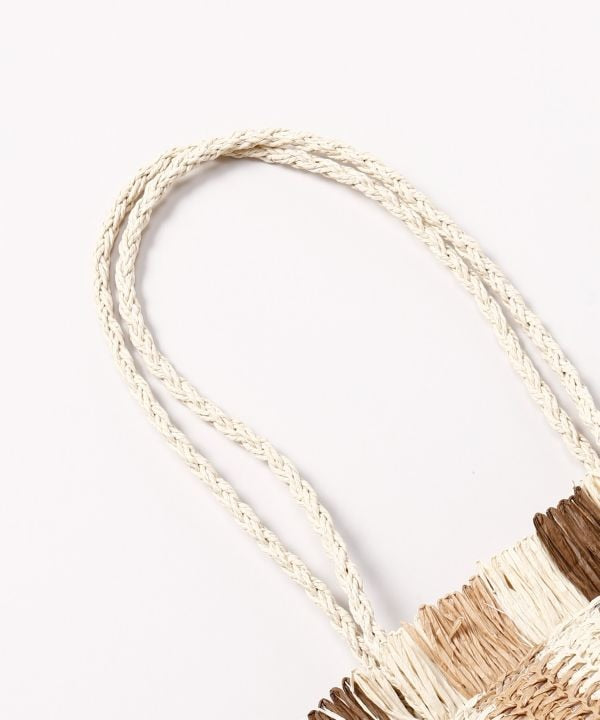 Woven Stripe Shoulder Bag by AMINA - Ametsuchi
