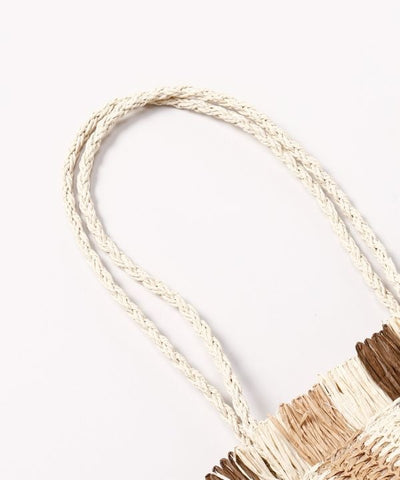 Woven Stripe Shoulder Bag by AMINA - Ametsuchi