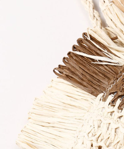Woven Stripe Shoulder Bag by AMINA - Ametsuchi