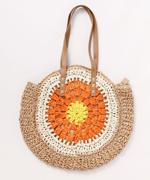 Woven Circle Pattern Bag