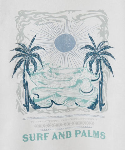 Hawaiian Landscape Embroidered Hoodie - SURF＆Palms