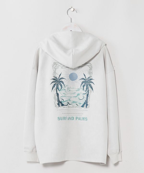 Hawaiian Landscape Embroidered Hoodie - SURF＆Palms