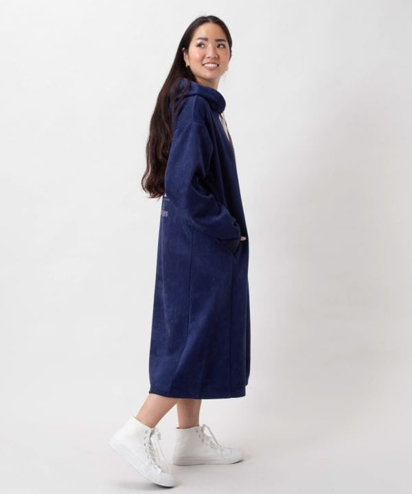 Hawaiian Landscape Embroidered Hooded Dress - SURF＆Palms