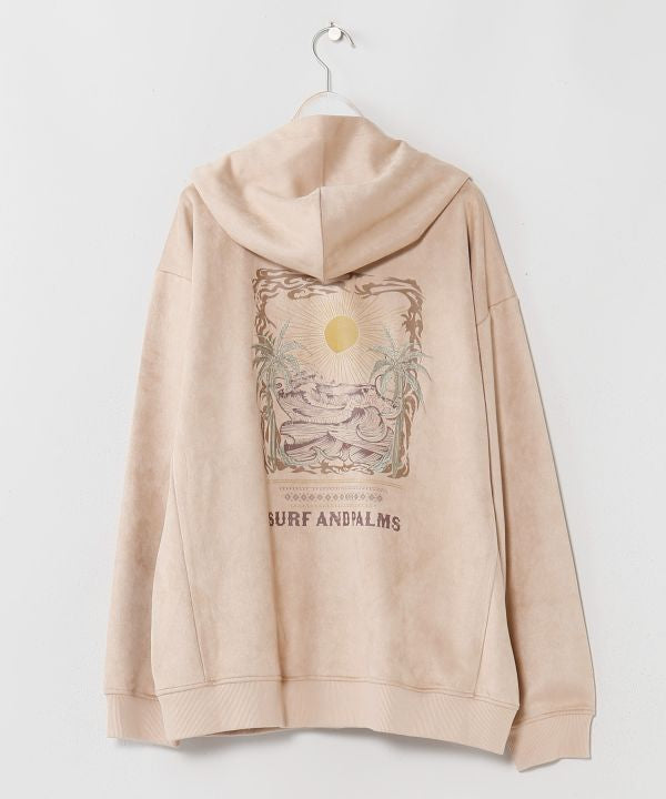 Men's Hawaiian Landscape Embroidered Hoodie - SURF＆Palms